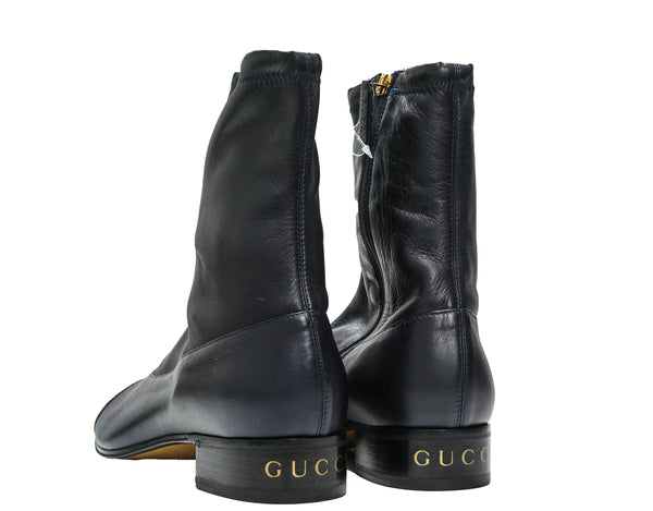 Gucci Men's Navy & Red Boots 725805