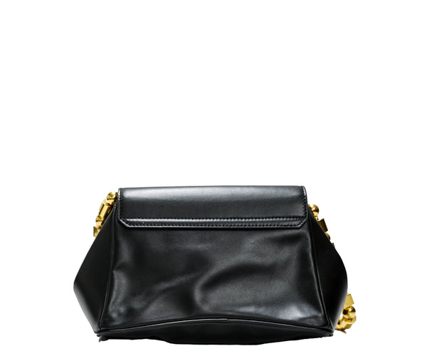 Bally Black & Gold Chain Leather Bag WAM02H - Now 20% OFF