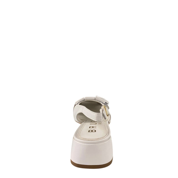 Bruglia White fringe slingback 9200