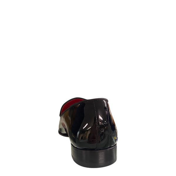 Stefano Stefani black patent loafer 7362