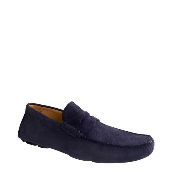 Stefano Stefani blue cashmere moccasin