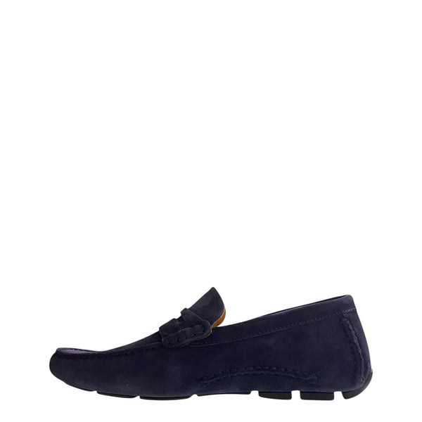 Stefano Stefani blue cashmere moccasin
