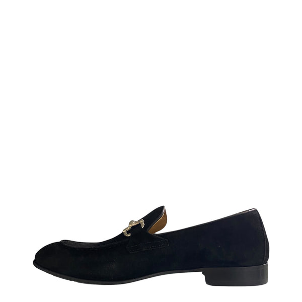 Stefano Stefani black buckle loafer 11985