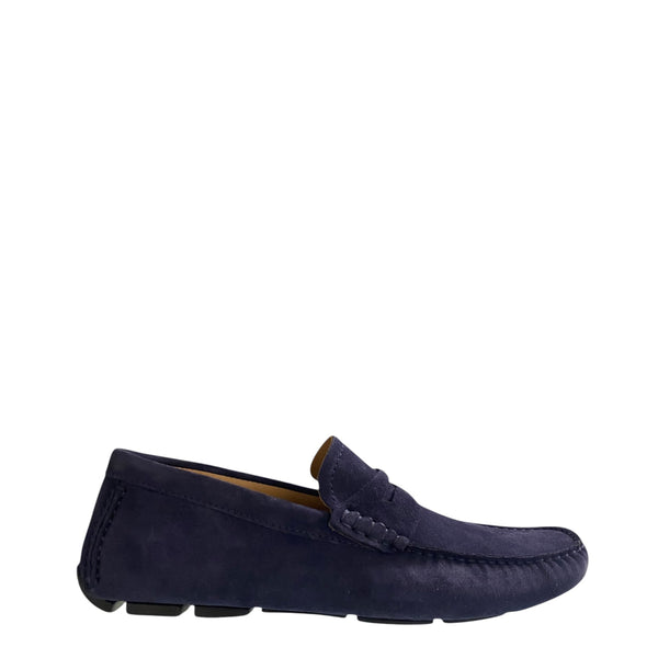 Stefano Stefani blue cashmere moccasin