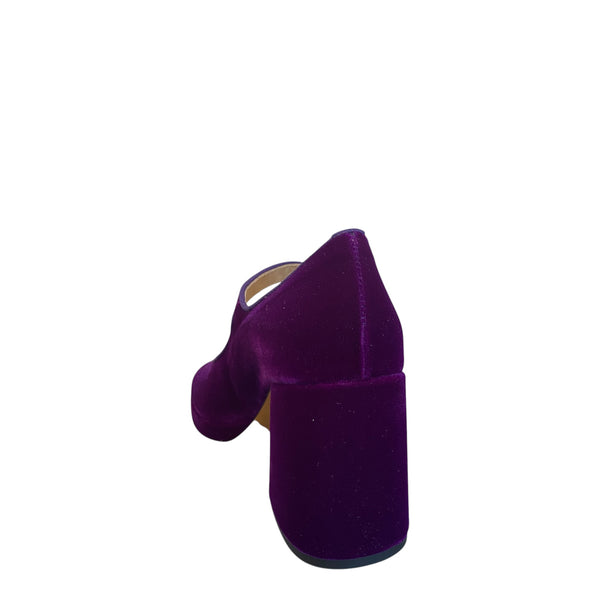 Fabio Rusconi Violet velvet shoes