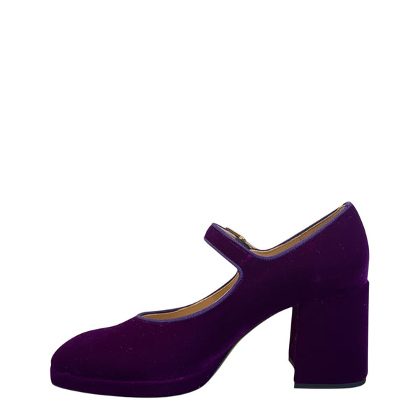 Fabio Rusconi Violet velvet shoes