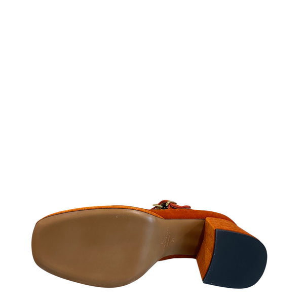 Fabio Rusconi Baltic brick velvet shoes I-2395
