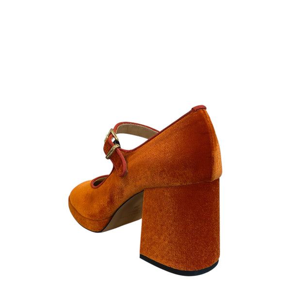 Fabio Rusconi Baltic brick velvet shoes I-2395