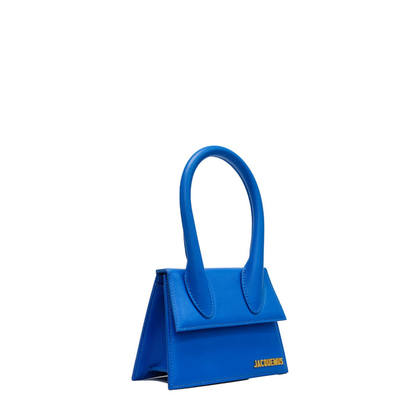 Jacquemus Women's Le Chiquito Blue Leather Bag 30% OFF