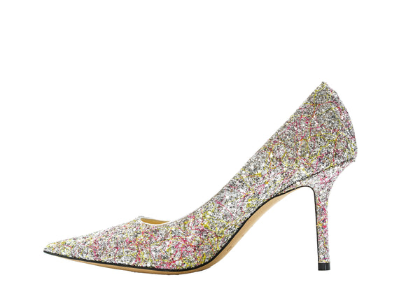 Jimmy Choo Women's Multi Colour Glitter Shoes Love 85