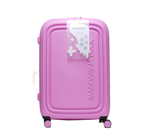 Mandarina Duck Large Pink Bubble logo Trolley Luggage P3329K