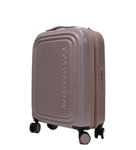 Mandarina Duck Cabin Pink Glitter Logo Trolly Luggage P10GXV