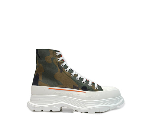 Alexander McQueen Men’s Camo Ankle Boot 683566