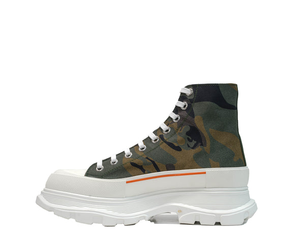 Alexander McQueen Men’s Camo Ankle Boot 683566