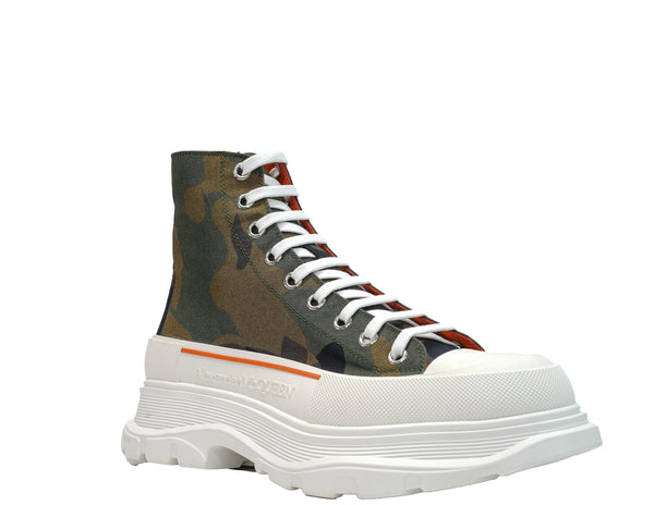 Alexander McQueen Men’s Camo Ankle Boot 683566