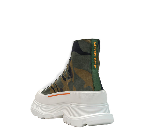 Alexander McQueen Men’s Camo Ankle Boot 683566