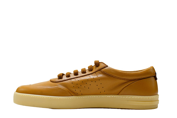 Moreschi Men's Brown Pecan Leather Sneaker 44428