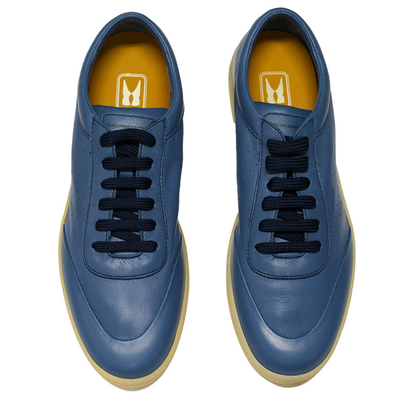 Moreschi Men's Blue Marine Leather Sneaker 44428