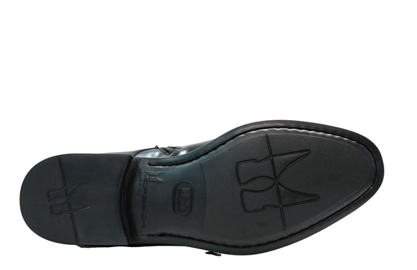 Moreschi Men's Black Leather Buckle Boot 44208