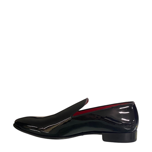 Stefano Stefani black patent loafer 7362