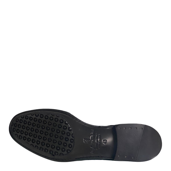 Stefano Stefani black buckle loafer 11985