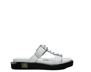 Roberto Serpentini Women's White Leather Sandal 17501