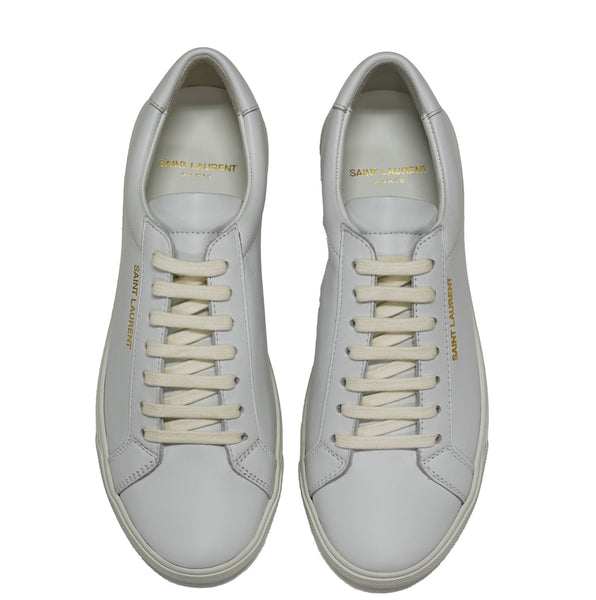 Saint Laurent Women's White Leather Sneaker Andy Low Top 606831