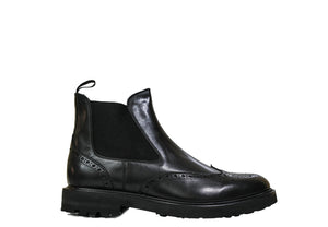 Stefano Stefani Men's Black Leather Detail Pull On Boot 10830E23 25% off