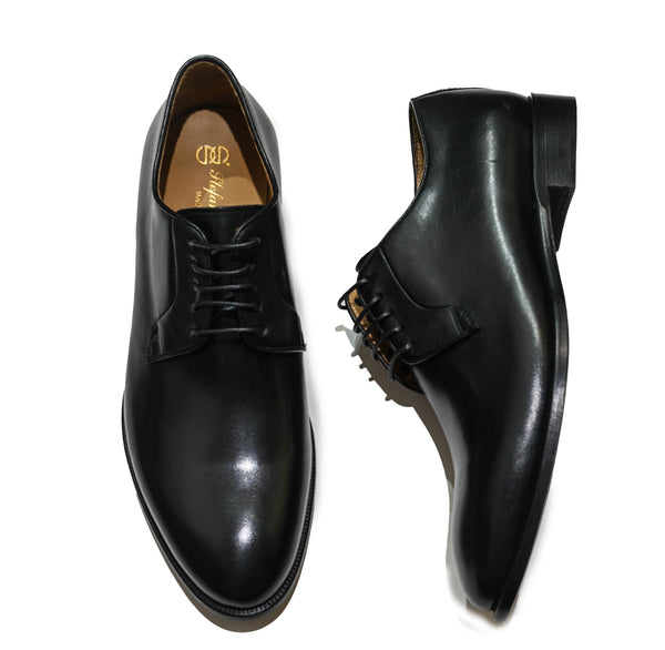 Stefano Stefani Men's Black Vitello 5 Lace Up Shoe 10800I24 40% off