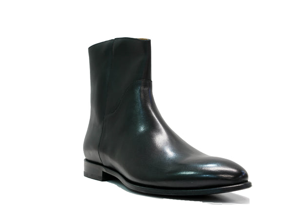 Stefano Stefani Men's Black Leather Ankle Boot 5607122