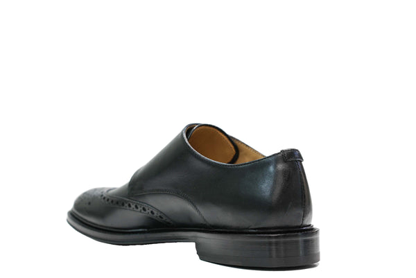 Stefano Stefani Men's Black 2 Buckle Shoe 11259E23