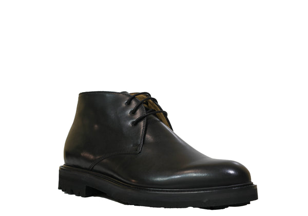 Stefano Stefani Men's Black Leather Lace Up Boot 9760 25% OFF