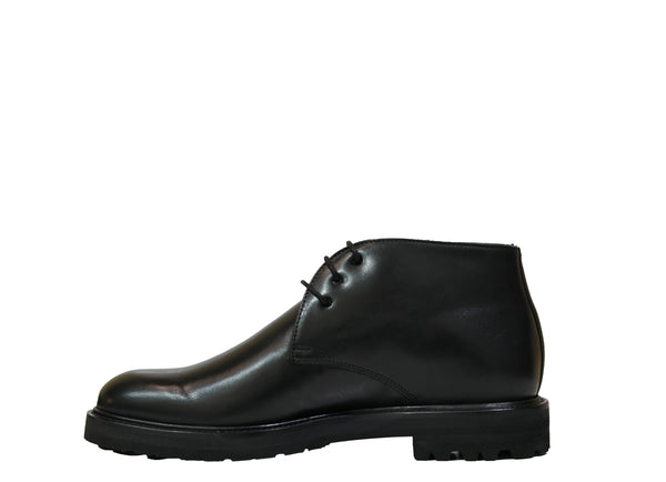 Stefano Stefani Men's Black Leather Lace Up Boot 9760 25% OFF