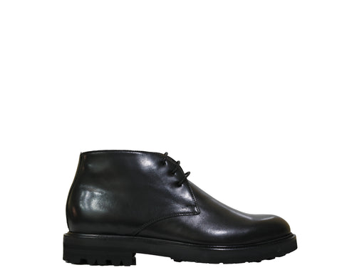 Stefano Stefani Men's Black Leather Lace Up Boot 9760 25% OFF