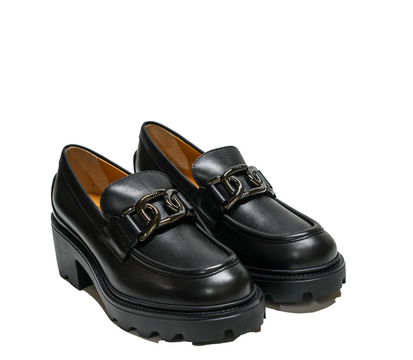 Tod's Women's Black Leather Slip On XW08D0HR40  New Arrival 40% OFF