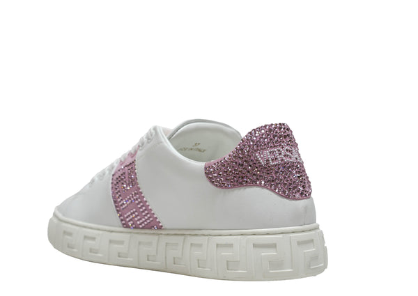 Versace Women's Pink Crystal Sneaker 1013568  20% OFF