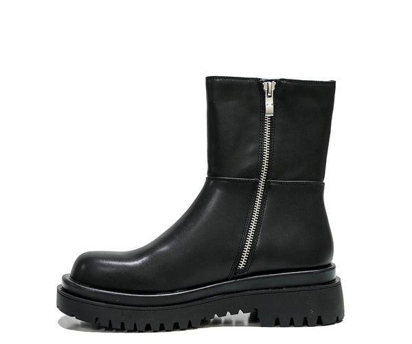 Versace Jeans Women's Black With Silver Buckle Boot 73VAS69V- 40% OFF