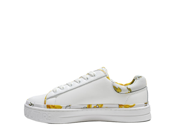 Versace Jeans Women's White & Gold Sneaker 75VA3SK5 - 30% OFF