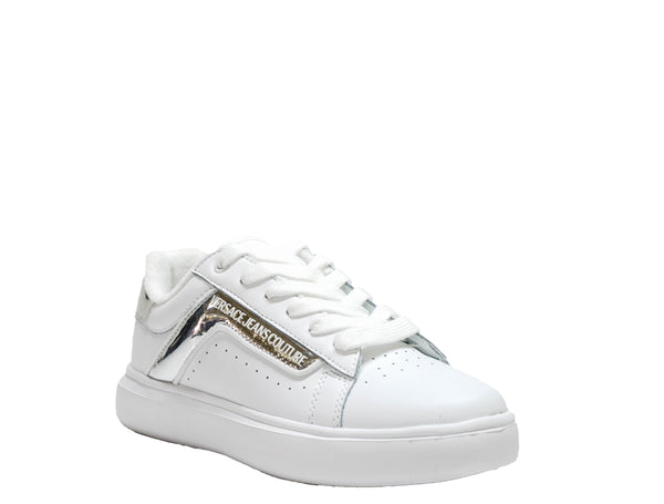 Versace Jeans Women's White & Silver Sneaker 73VASL3 - 30% OFF