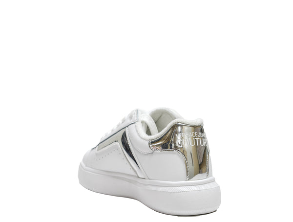 Versace Jeans Women's White & Silver Sneaker 73VASL3 - 30% OFF