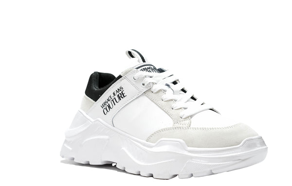 Versace Jeans Men's White Speedtrack Sneaker 74YA3SC2