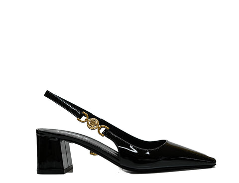 Versace Women's Black Patent Slingback 1013740 - 30% OFF