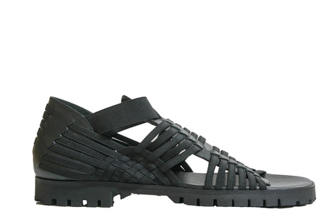 Kenzo Black Flat Greek Sandal K52 40% OFF