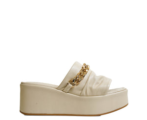 Roberto Serpentini Women's Beige Chain Wedge M40