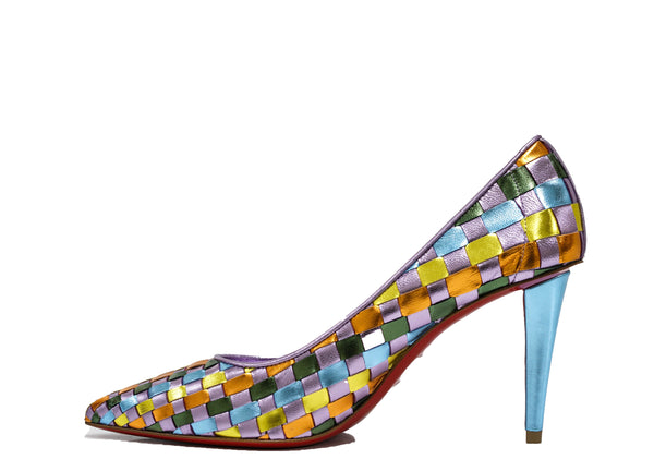 Christian Louboutin Women's Weave Multi Colour Pump 1240634 Damipump