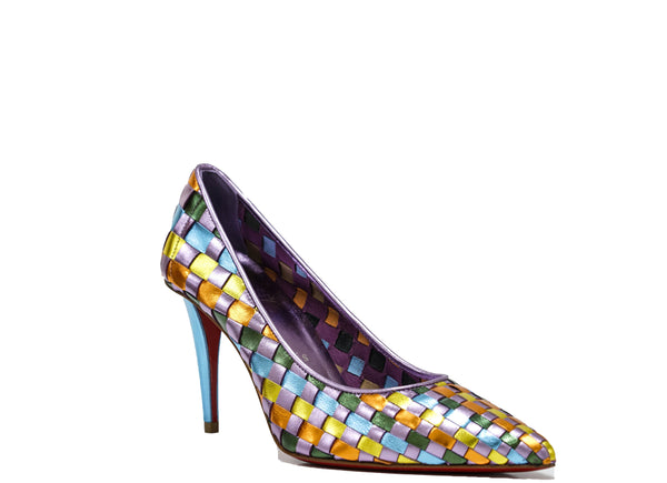 Christian Louboutin Women's Weave Multi Colour Pump 1240634 Damipump