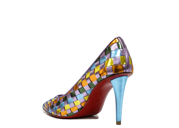 Christian Louboutin Women's Weave Multi Colour Pump 1240634 Damipump