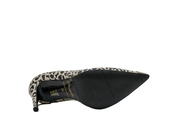 Bruglia Women’s Leopard Print Leather Pump 8976