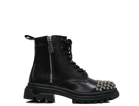 Cesare Paciotti 4US Women’s Black Leather Studded Boot BB7060