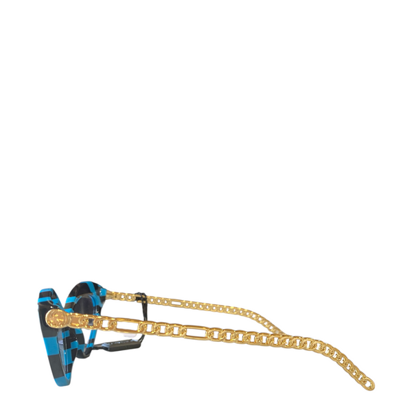 Gucci Cat Eye Blue Zebra Sunglasses